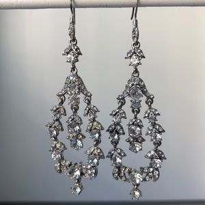 Wedding Crystal teardrop earrings